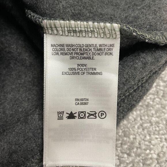 Columbia Fleece Vest Mens Large Gray Full Zip High Neck Pockets Outdoor Hiking - Picture 4 of 13